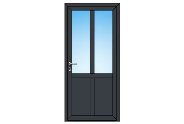 Porte d'entrée Aluminium TECHNAL MS020 H.215 x L.90