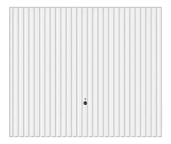 Porte de garage basculante G97 Non débordante sans rails H.2000xL2375 mm Blanc